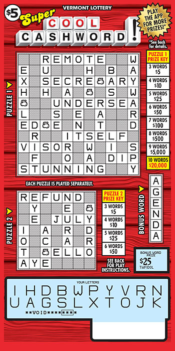 Super Cool Cashword!