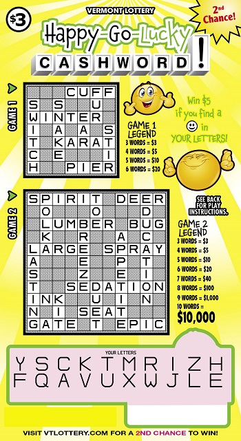 Happy-Go-Lucky Cashword!