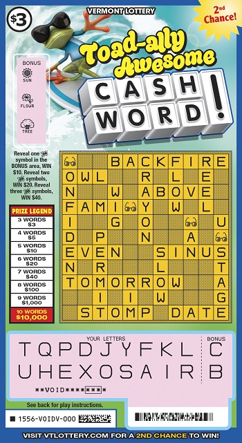 Toad-ally Awesome Cashword