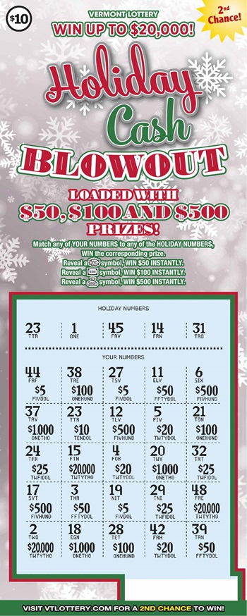 holiday cash blowout