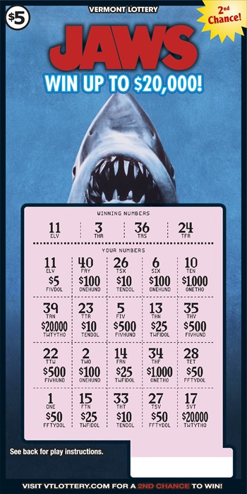 JAWS Scratched - yes from the shark movie