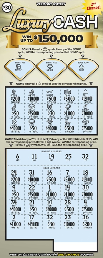 Luxury cash scratched