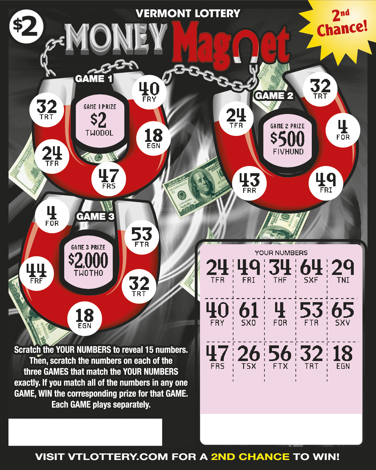 Money Magnet Scratched 