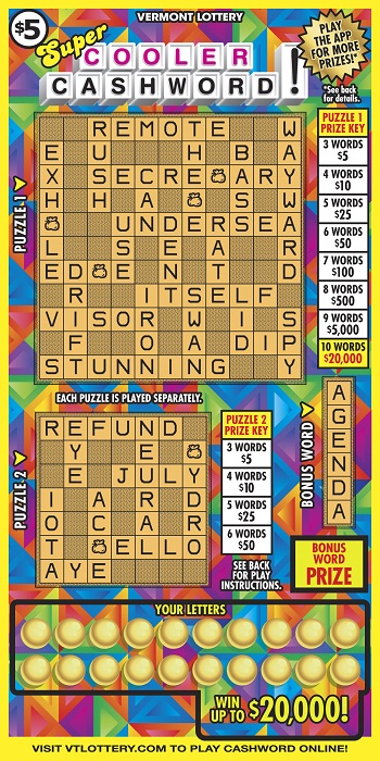 Super Cooler Cashword!
