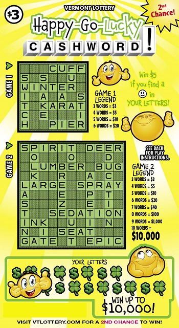 Happy-Go-Lucky Cashword!