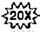 20X