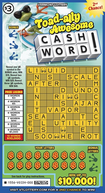 Toad-ally Awesome Cashword