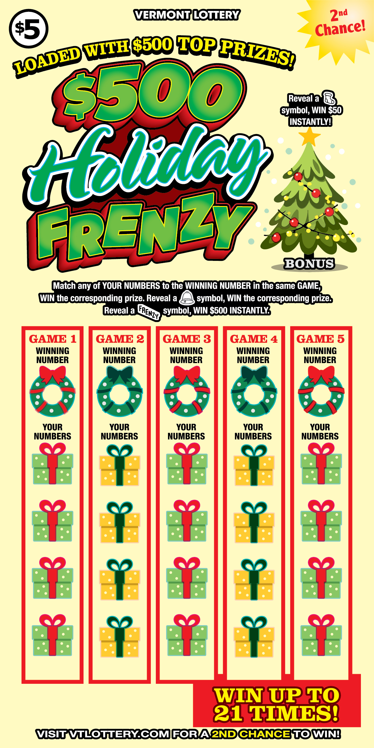 $500 Holiday Frenzy Front