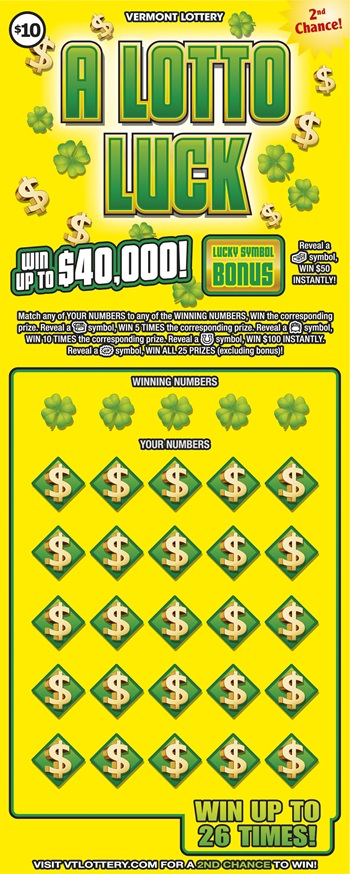 A Lotto Luck Front