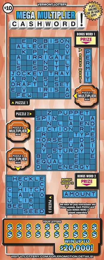 Mega Multiplier Cashword front