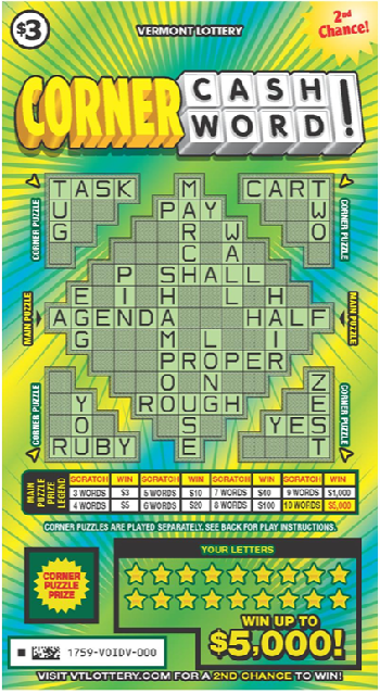 Corner cashword